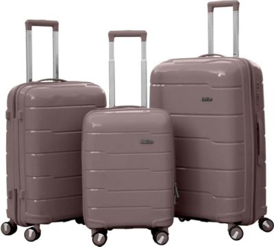 Valise AVIZAR Motif Rainuré Horizontal avec Roulettes