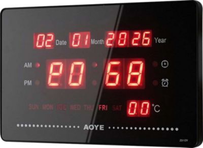 Radio réveil AVIZAR avec Affichage LED Lumineux Numérique