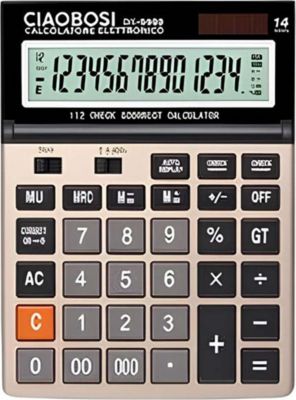 Calculatrice standard AVIZAR Avizar Calculatrice Électronique 14 Chif