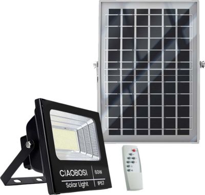 Lampe LED AVIZAR LED 60W IP67 avec Panneau Solaire
