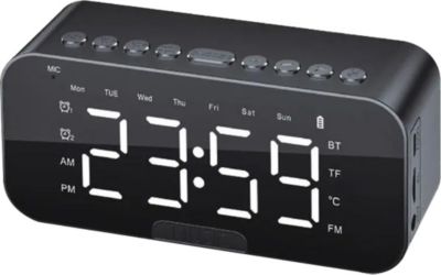 Radio réveil AVIZAR Multifonction avec Bleutooth 2200 mAH