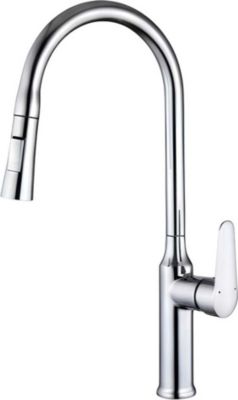 Robinet AVIZAR avec douchette Rétractable Chromée