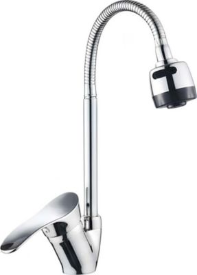 Robinet AVIZAR Pivotant avec Bec Flexible Chromé