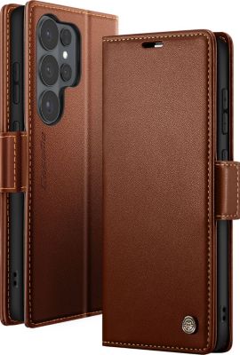 Etui CASEME Galaxy S26 Ultra Anti-RFID Effet Cuir