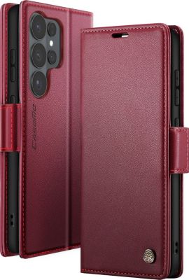 Etui CASEME Galaxy S26 Ultra Anti-RFID Effet Cuir