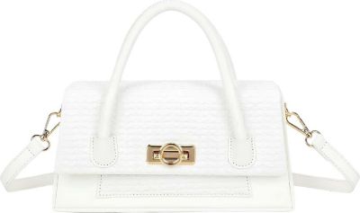 Sac bandoulière GALLANTRY Femme à Rabat Tressé avec Fermoir Bijou