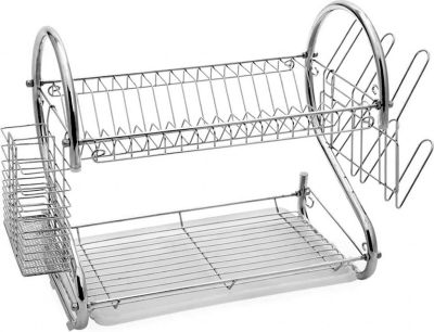 HOMELINE 2 Niveaux pour 14 Assiettes avec Bac