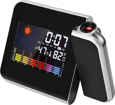 Radio réveil AVIZAR Projection Heure et Capteurs d'Humidité