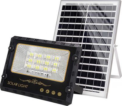 Lampe LED AVIZAR Solaire 9000K 10W avec Panneau Solaire