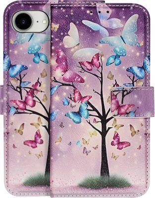 Etui AVIZAR pour iPhone 17e Motif Arbre de Papillon