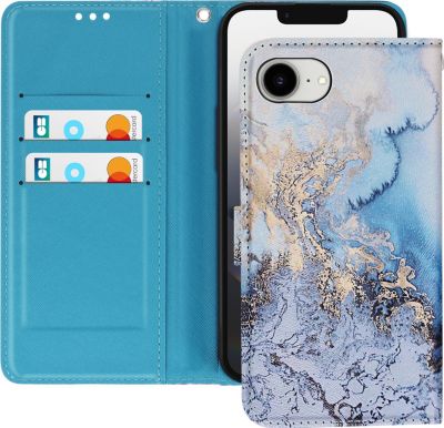 Etui AVIZAR pour iPhone 17e Motif Marbre Portefeuill
