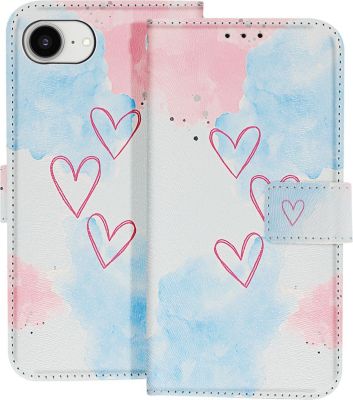 Etui AVIZAR pour iPhone 17e Motif Coeur Portefeuille