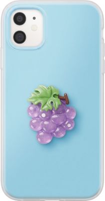 Coque AVIZAR pour iPhone 11 avec Motif Raisin en 3D