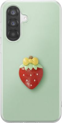 Coque AVIZAR pour Galaxy A56 avec Motif Fraise en 3D