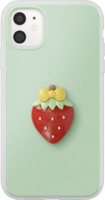 Coque AVIZAR pour iPhone 11 avec Motif Fraise en 3D