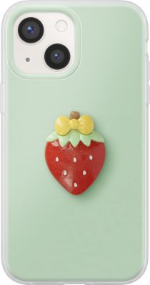Coque AVIZAR pour iPhone 13 avec Motif Fraise en 3D