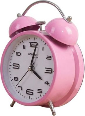 Radio réveil AVIZAR pour Chambre Format Rond Double Cloche