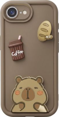 Coque AVIZAR pour iPhone 16e avec Motifs Capybara
