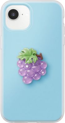 Coque AVIZAR pour iPhone 16e avec Motif Raisin en 3D