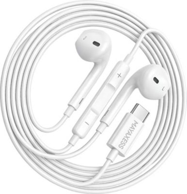 Ecouteurs MAYAXESS Filaires USB-C avec Micro pour Galaxy Z