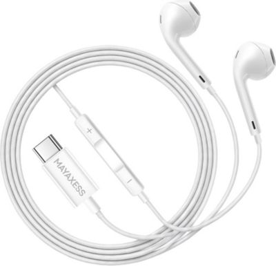 Ecouteurs MAYAXESS Filaires USB-C avec Micro pour Pixel 7a