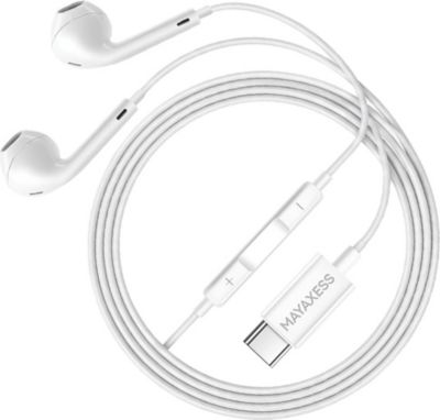 Ecouteurs MAYAXESS Filaires USB-C pour Pixel 9 Pro XL