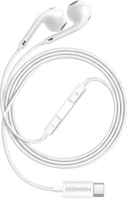 Ecouteurs MAYAXESS Filaires USB-C avec Micro pour Honor 400
