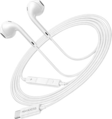 Ecouteurs MAYAXESS Filaires USB-C avec Micro pour Galaxy S2