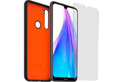 Pack XIAOMI Note 8 T Coque + Verre trempé noir