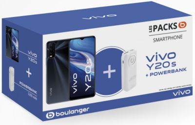 Smartphone VIVO Pack Y20S Noir + Powerbank