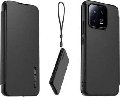 Etui avec cordon XIAOMI 13 premium noir avec Dragonne