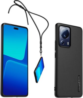 Coque XIAOMI 13 Lite premium noir avec Collier