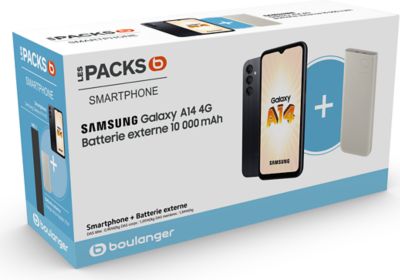 Smartphone SAMSUNG Pack A14 64Go + Powerbank 10000mAh