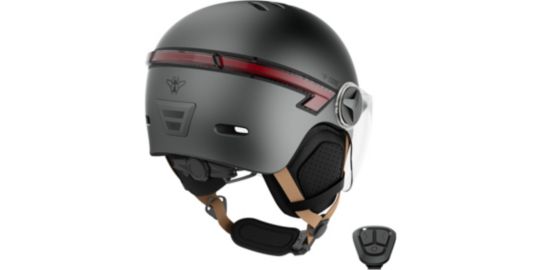 Casque CASR Led Glow gris taille L transparent