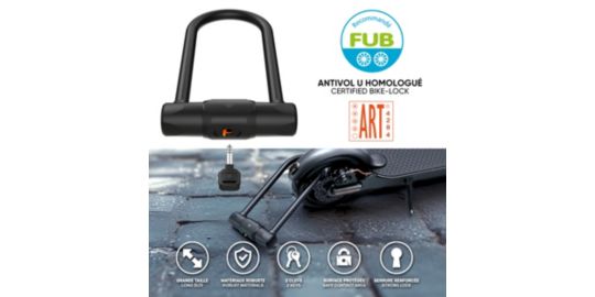 Antivol CASR Antivol U Fub 2 roues Noir