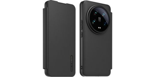 Etui MADE FOR XIAOMI Xiaomi 14 Ultra premium noir + dragonne