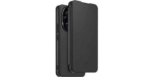 Etui avec cordon CASR Honor 200 folio premium noir + dragonne