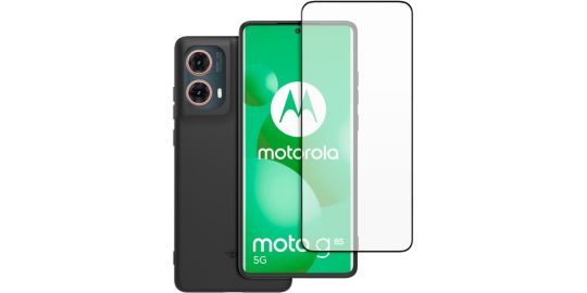 Coque CASR Moto G85 coque noir + verre trempé