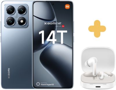 Smartphone XIAOMI Pack 14T 256Go + Redmi Buds6 Blanc