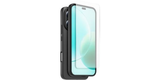Coque CASR Honor 400 Lite coque Noir + verre trempé