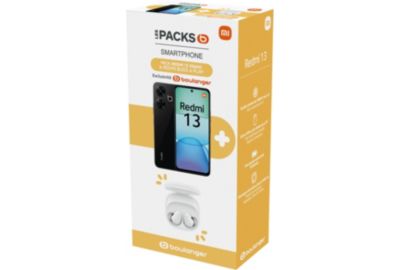 Smartphone XIAOMI Pack Redmi 13 256Go Noir 4G + Buds6 Play