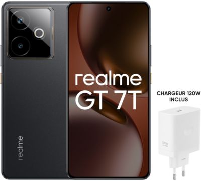 Smartphone REALME Pack GT7T Noir 512Go + Chargeur 120W