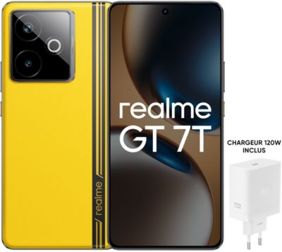 Smartphone REALME Pack GT7T Jaune 512Go + Chargeur 120W