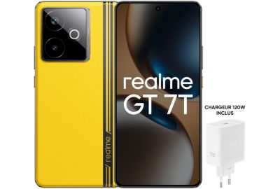 Smartphone REALME Pack GT7T Jaune 512Go + Chargeur 120W