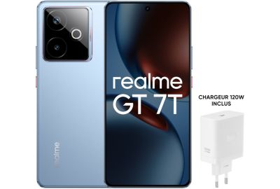 Smartphone REALME Pack GT7T Bleu 512Go + Chargeur 120W