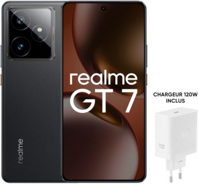 Smartphone REALME Pack GT7 Noir 512 Go + Chargeur 120W