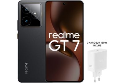 Smartphone REALME Pack GT7 Noir 512 Go + Chargeur 120W