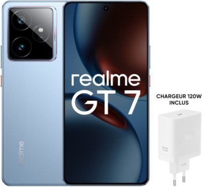 Smartphone REALME Pack GT7 Bleu 512Go + Chargeur 120W