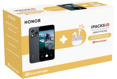 Smartphone HONOR Pack 400 Lite Noir 256Go+Buds Choice X7i