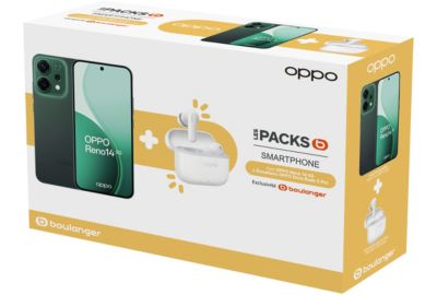 Smartphone OPPO Pack Reno 14 512Go Vert 5G+EncoBuds3 Pro